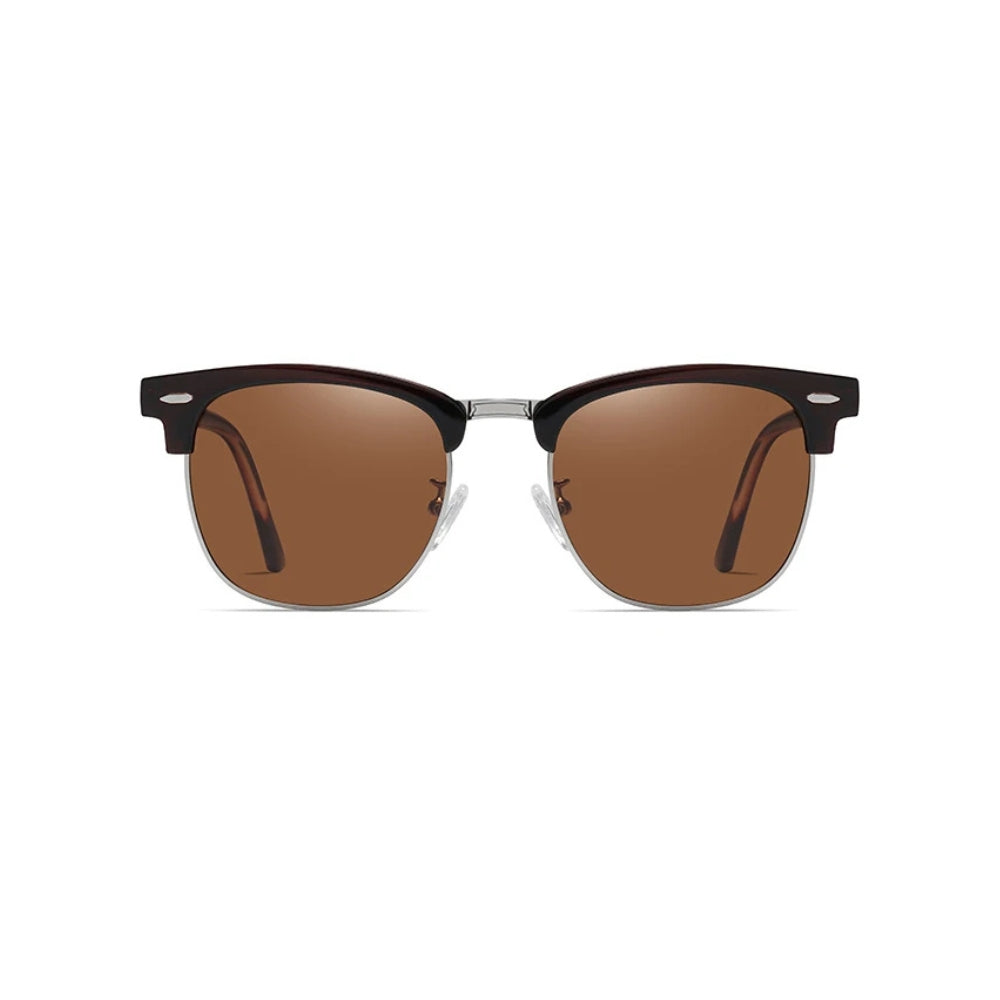 Clubmaster Pliable Marron - Polarisées