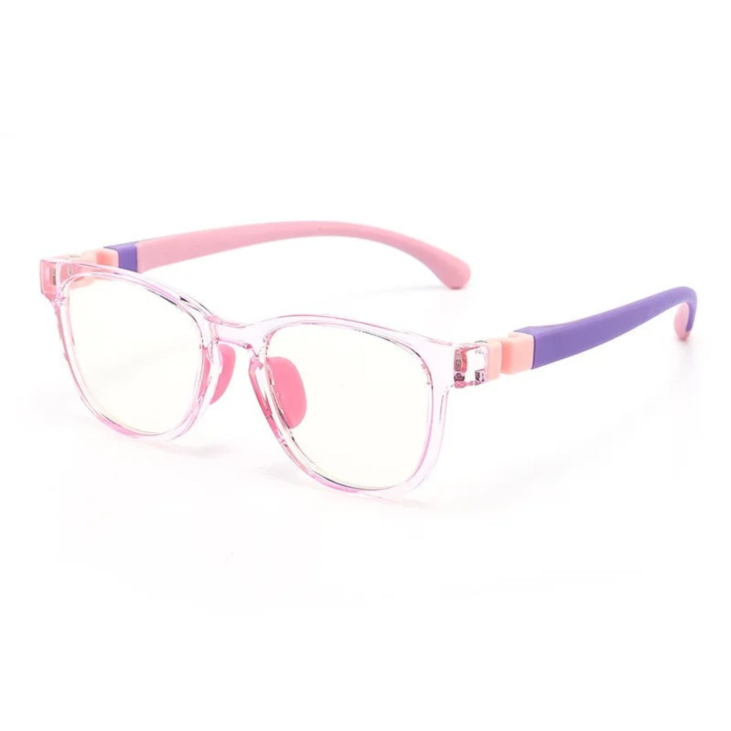 Lunettes anti lumière bleue Fille - Silicone Rose