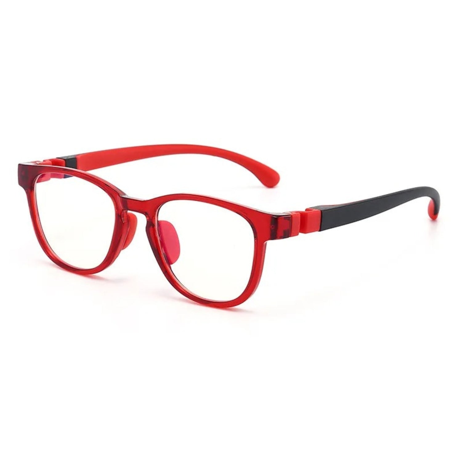Lunettes anti lumière bleue - Silicone Rouge