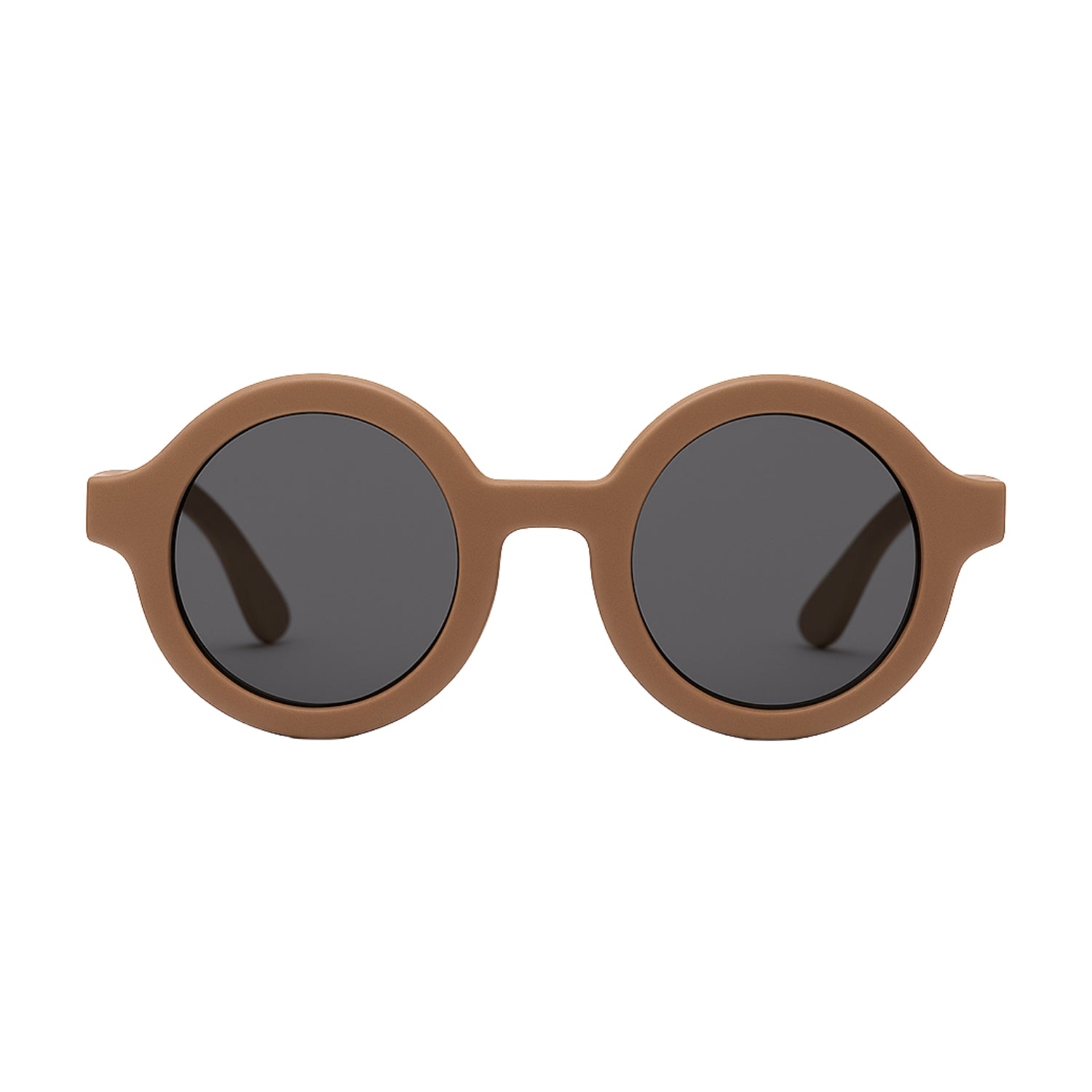 Lunettes pliables pour garçon – rondes et compactes – Marron café