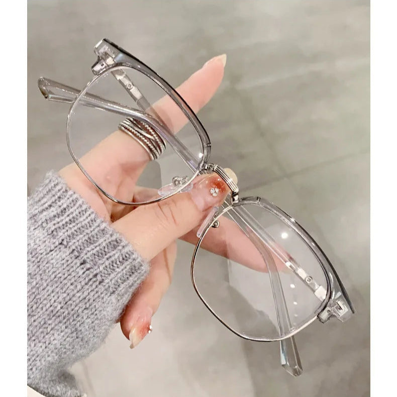 Lunettes anti lumière bleue style clubmaster - Transparent
