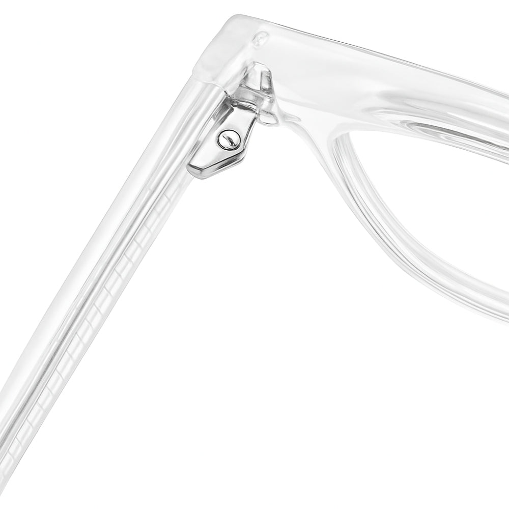 Lunettes de vue anti-lumière bleue pour homme - Monture Transparente