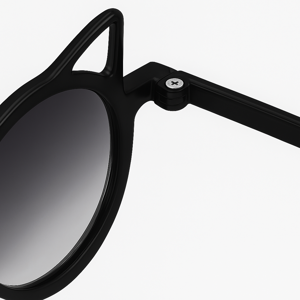 Lunettes de soleil fille noir - Chat original