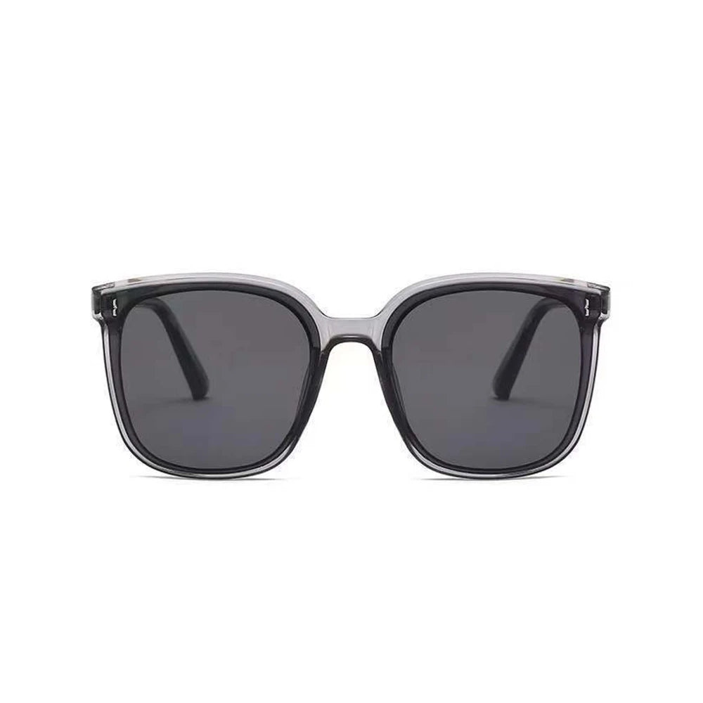 Lunettes de soleil femme oversize carré - Gris Transparent