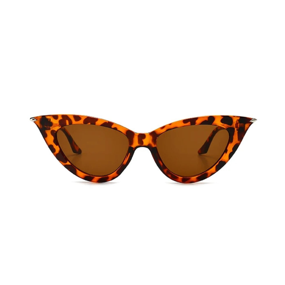 Lunettes de soleil femme oeil de chat - Motif léopard