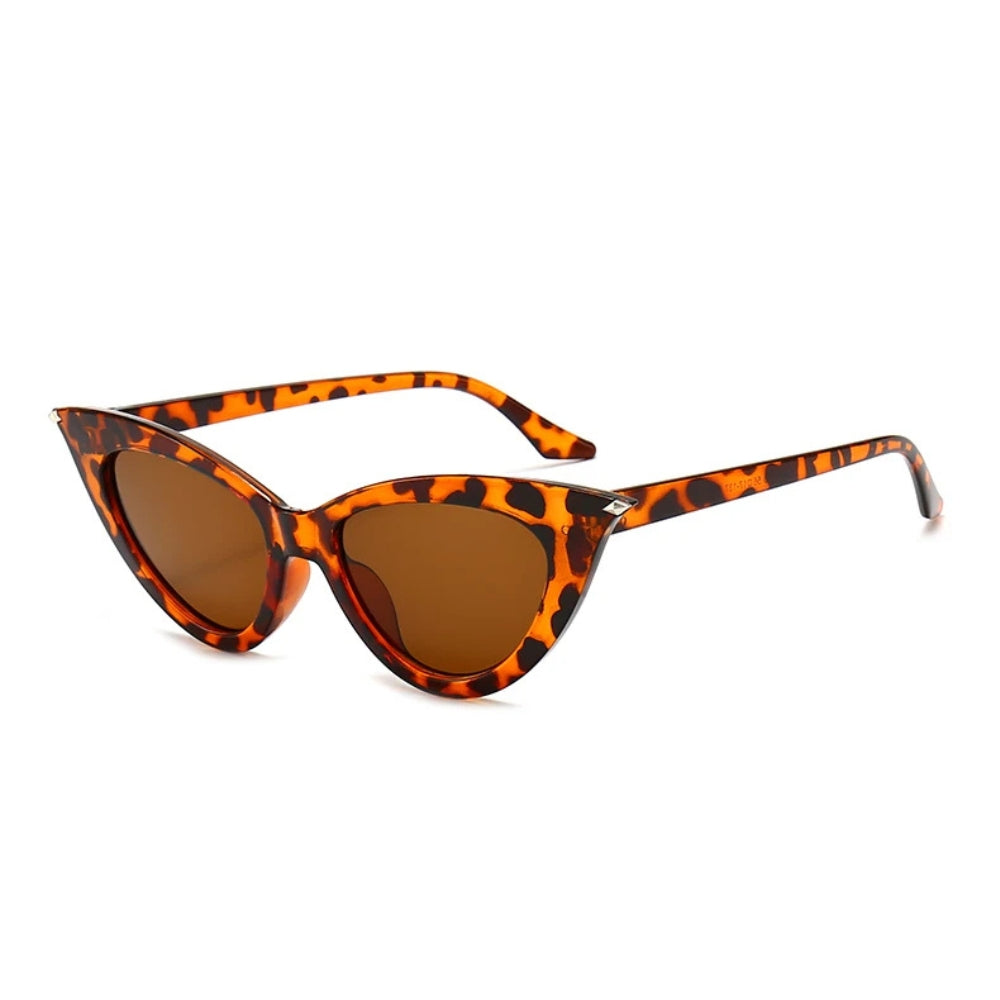 Lunettes de soleil femme oeil de chat - Motif léopard