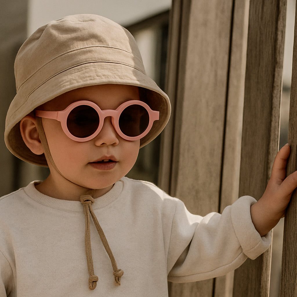 Lunettes pliables pour fille – Rondes et compactes – Rose