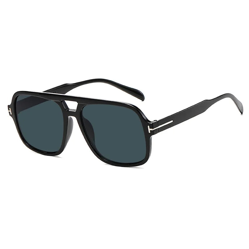 Lunettes style aviateur noir pour homme tendance