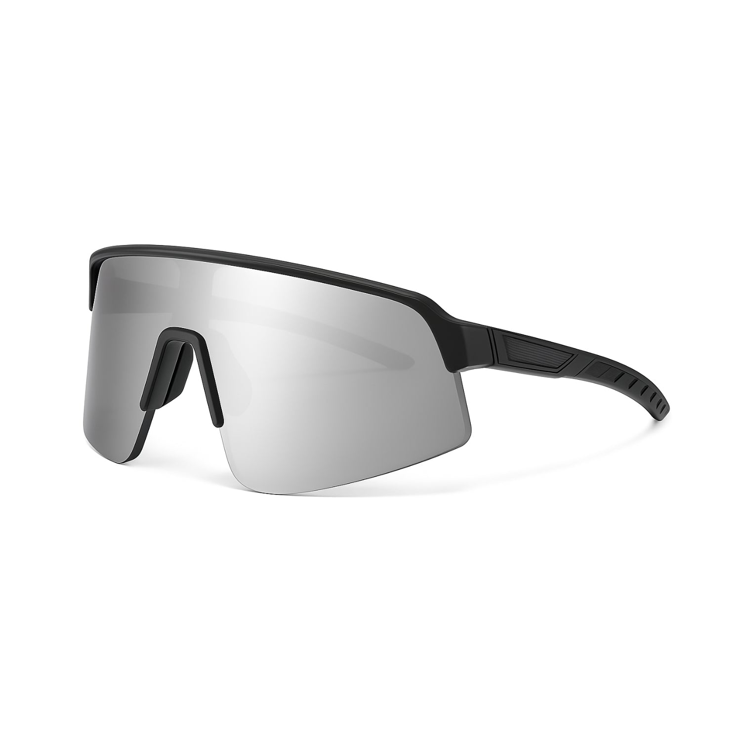 Lunettes de soleil futuriste - Gris Métallisé