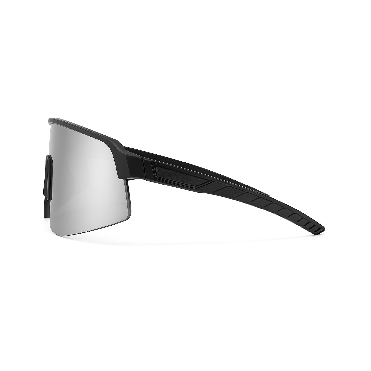 Lunettes de soleil futuriste - Gris Métallisé