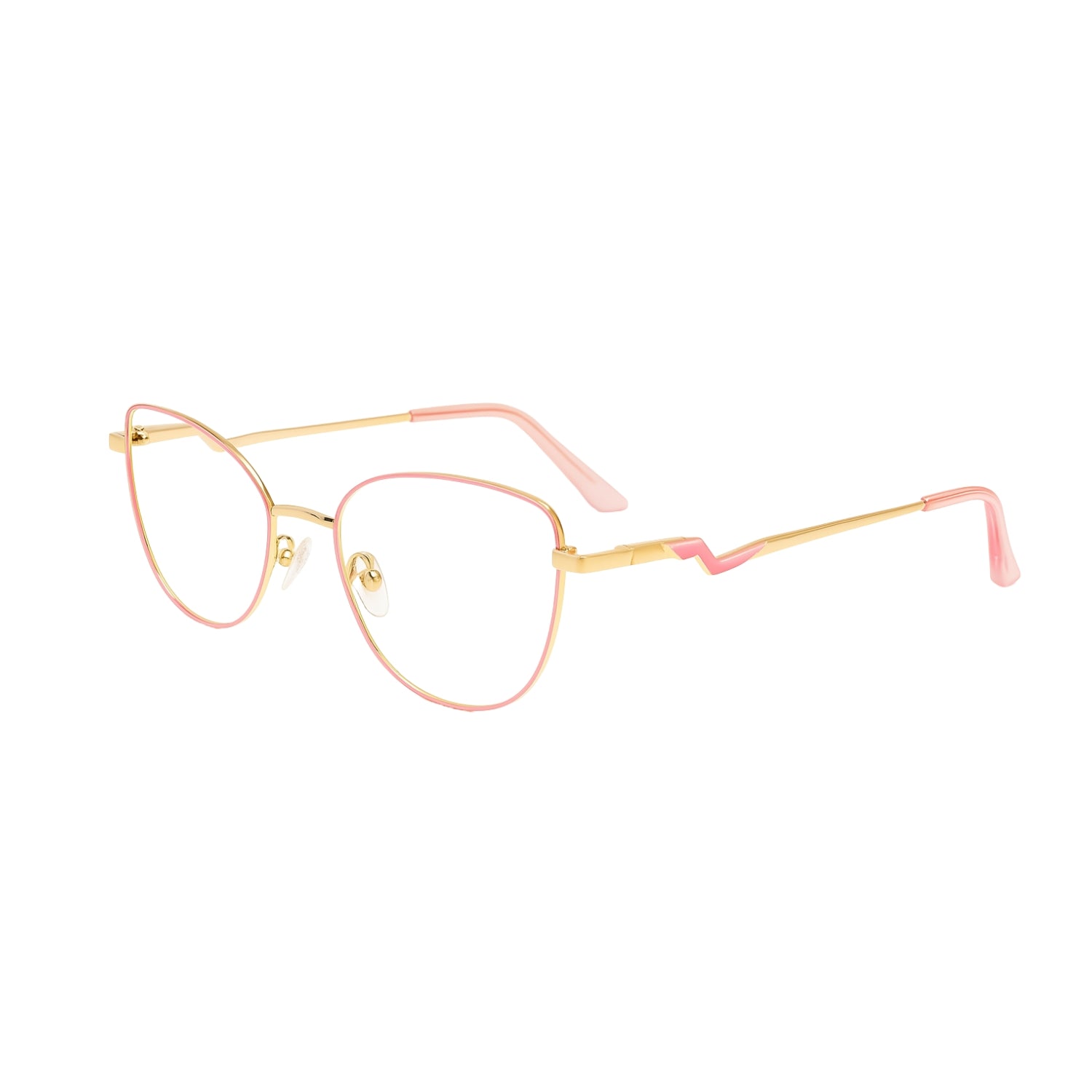 lunettes de vue anti lumière bleue pour femme forme papillon rose