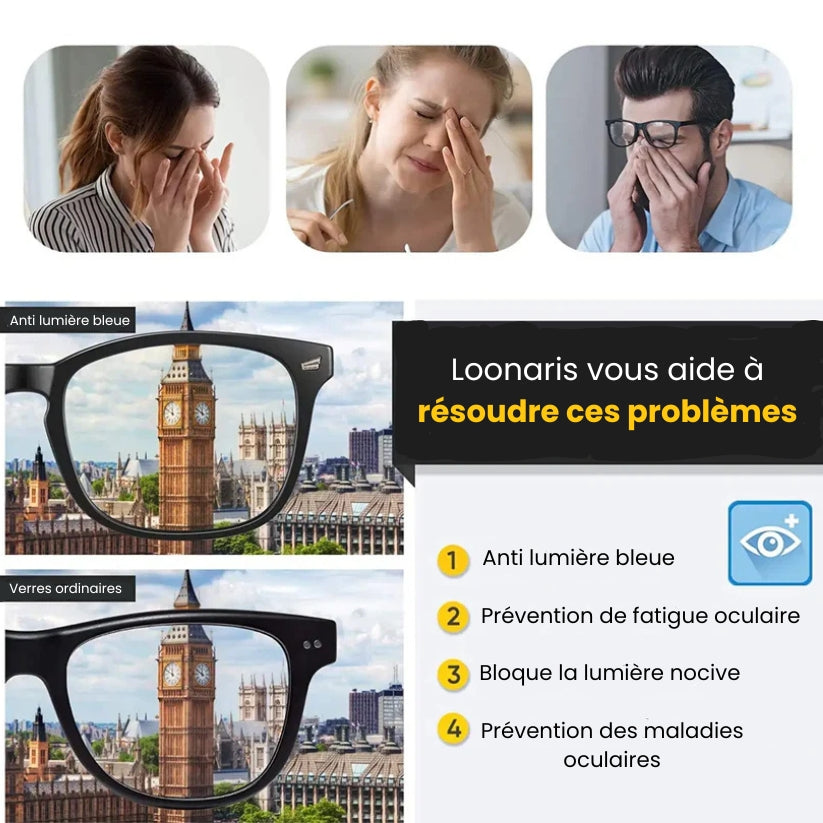 Lunettes Anti-Lumière Bleue Carrées