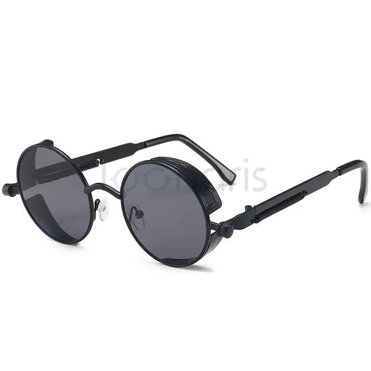 Lunettes de soleil rondes verres colorés - STEAMPUNK Loonaris