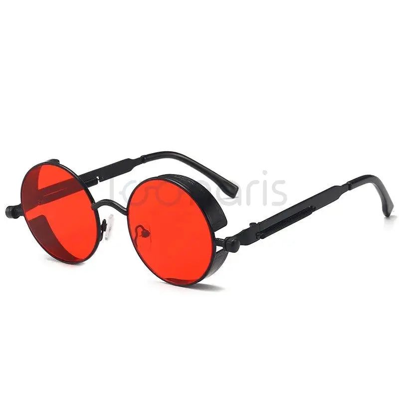 Lunettes de soleil rondes verres colorés - STEAMPUNK Loonaris