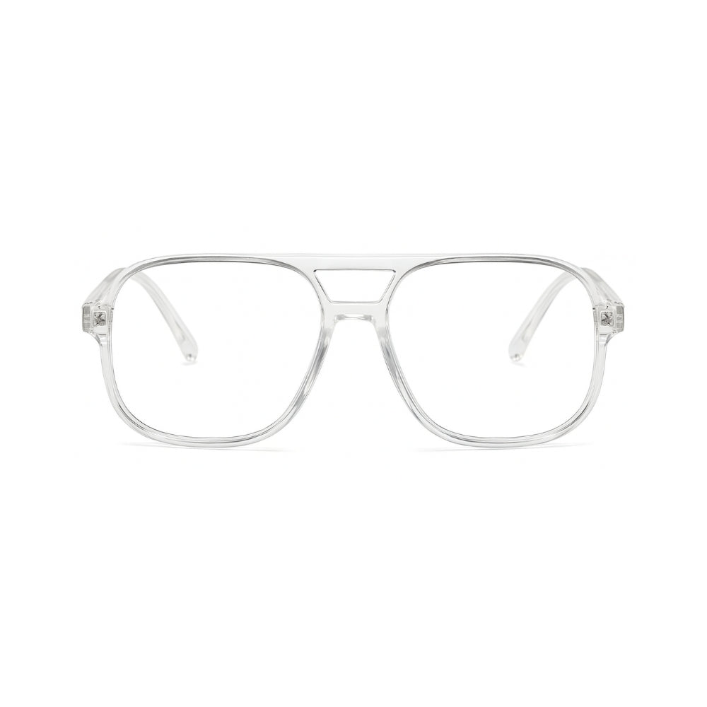 Lunettes anti-lumière bleue homme - Style Aviateur Transparent