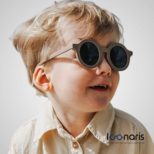 Lunettes de soleil enfants rondes pliables